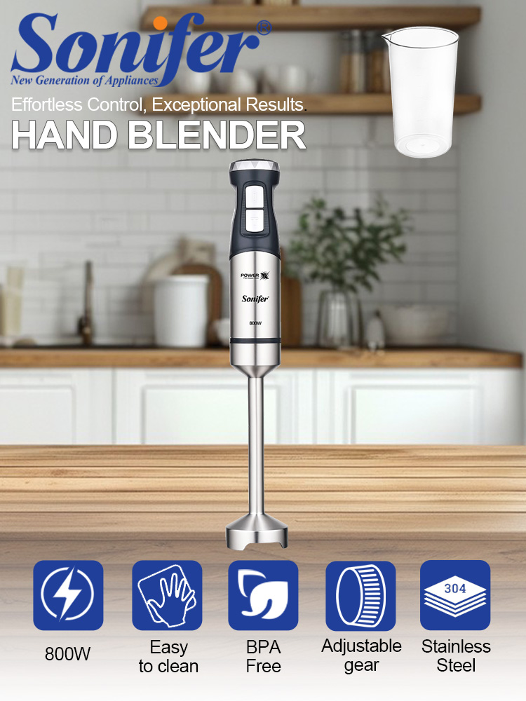 Meal Prep Smoothies - Blender ręczny Sonifer SF-8171S 800W, blender