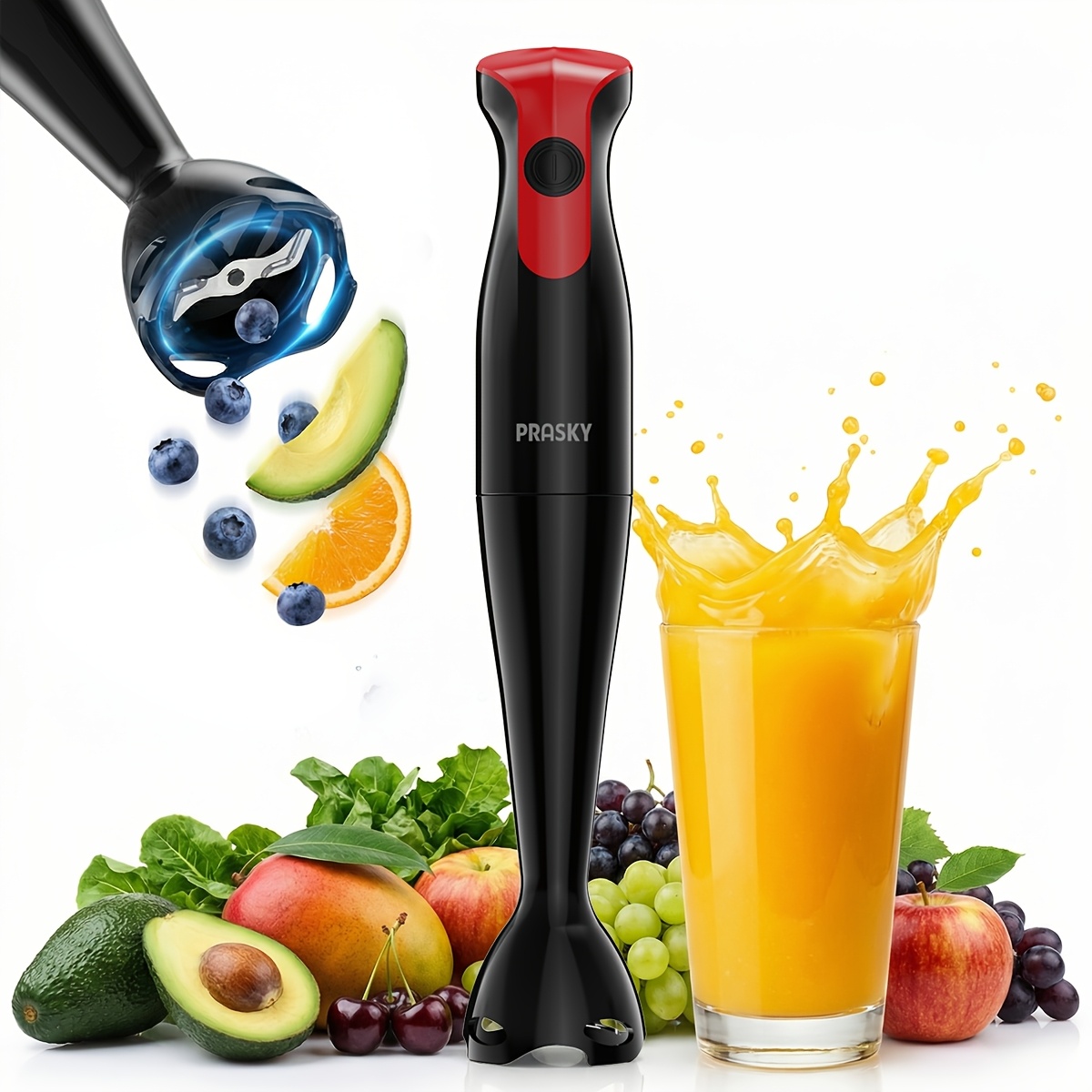 Meal Prep Smoothies - Mikser ręczny z funkcją zanurzenia, elektryczny