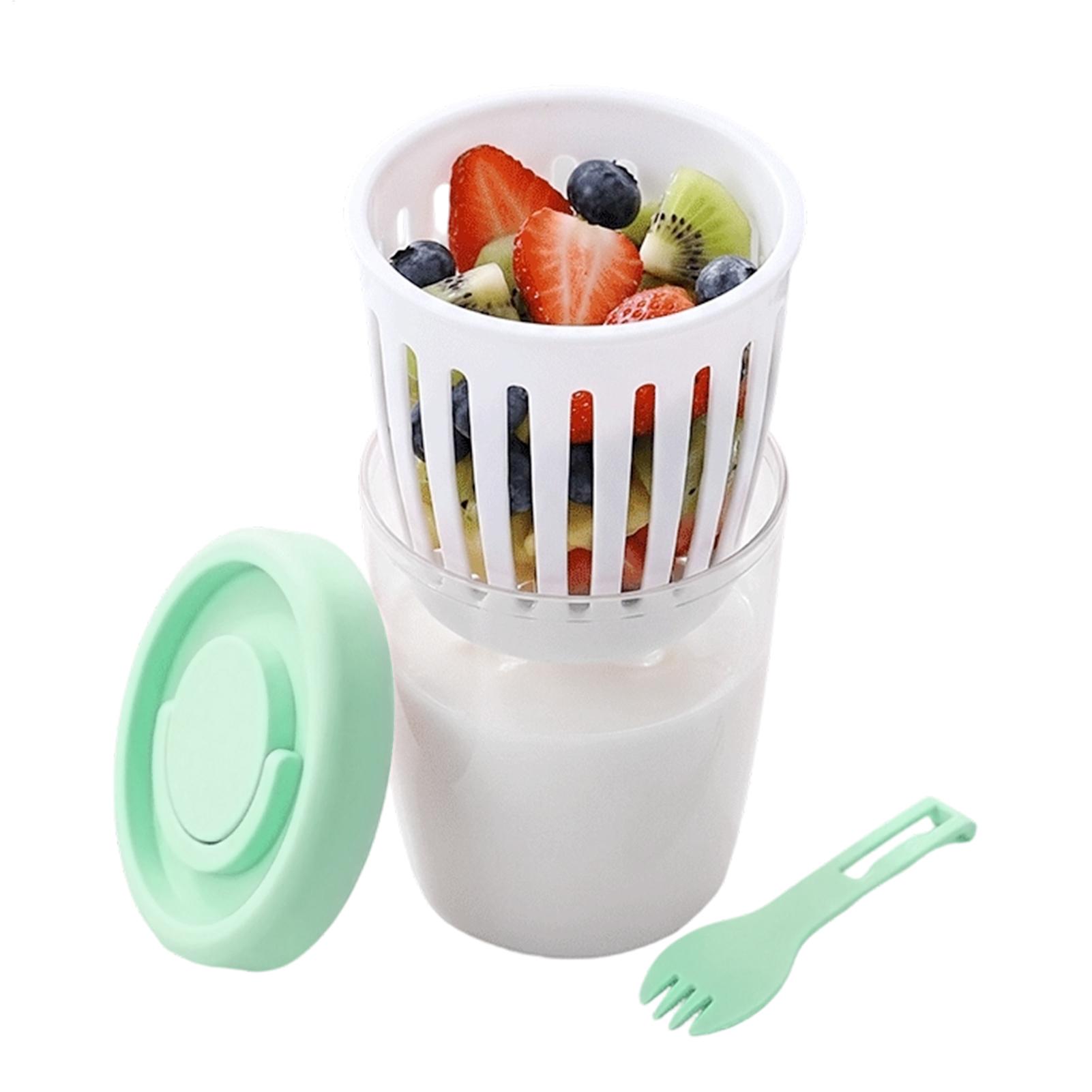 Meal Prep Overnight Oats - Pojemniki na jogurt z pokrywkami, szczelne