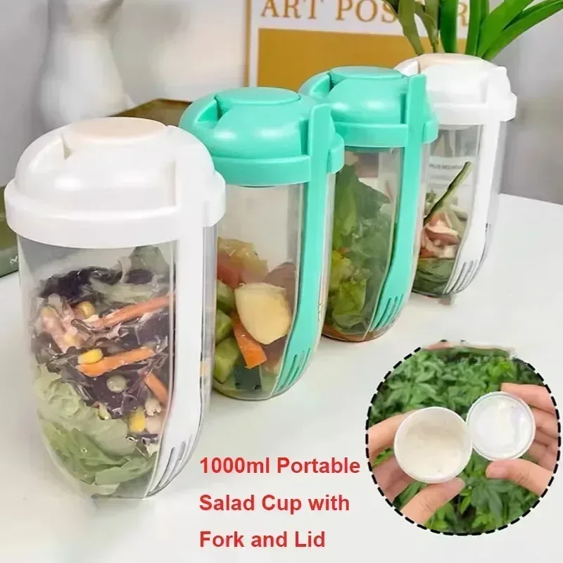 Meal Prep Yogurt - Przenośna miska na sałatkę z pokrywką