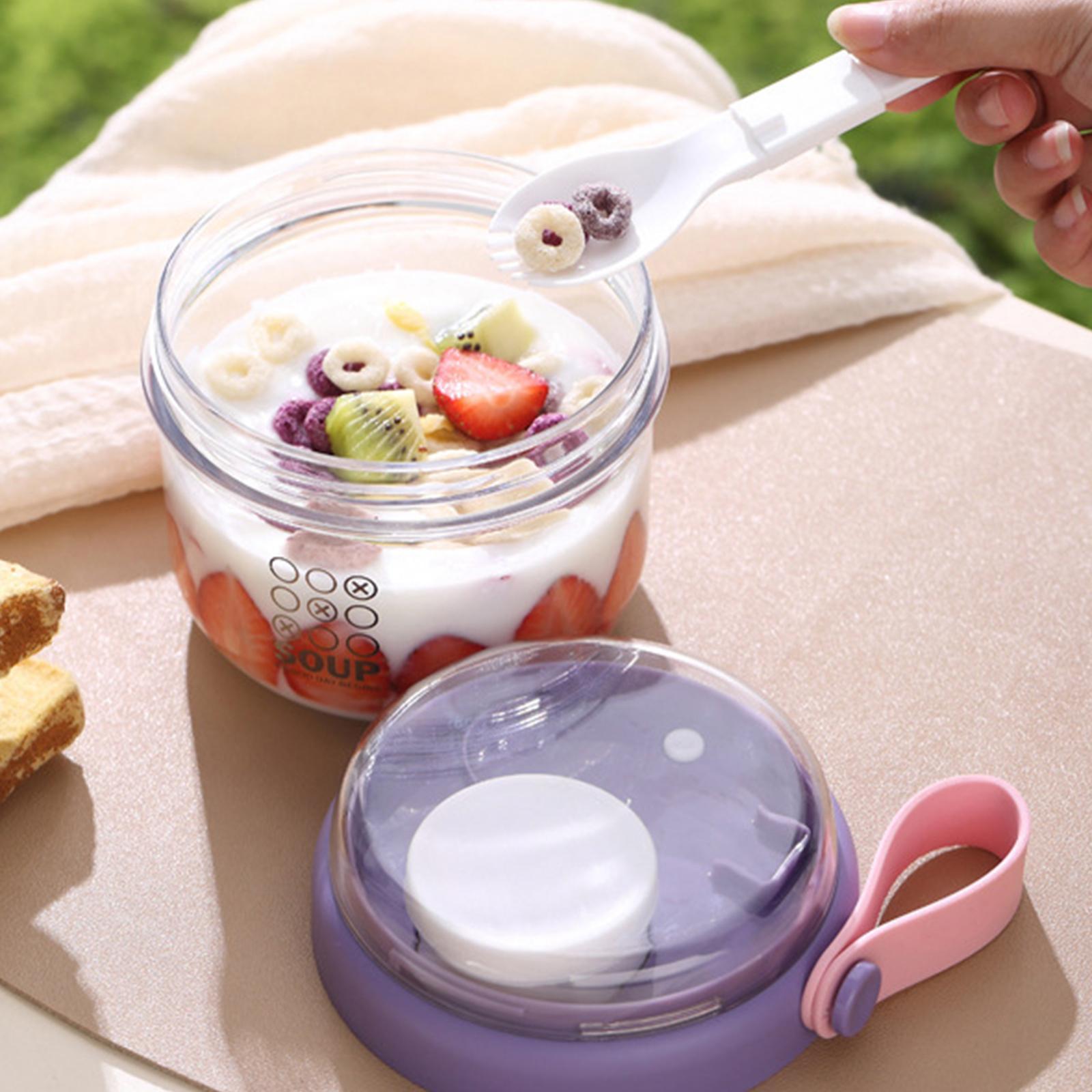 Meal Prep Overnight Oats - Pojemniki na sałatki z hermetycznym wieczkiem,
