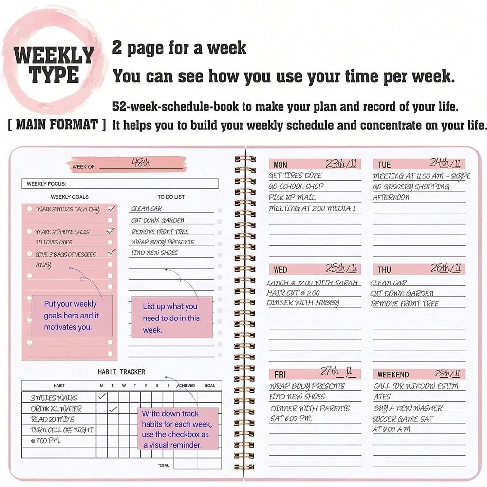 Planer tygodniowy A5, spiralny – Meal Prep Planner recenzja i cena