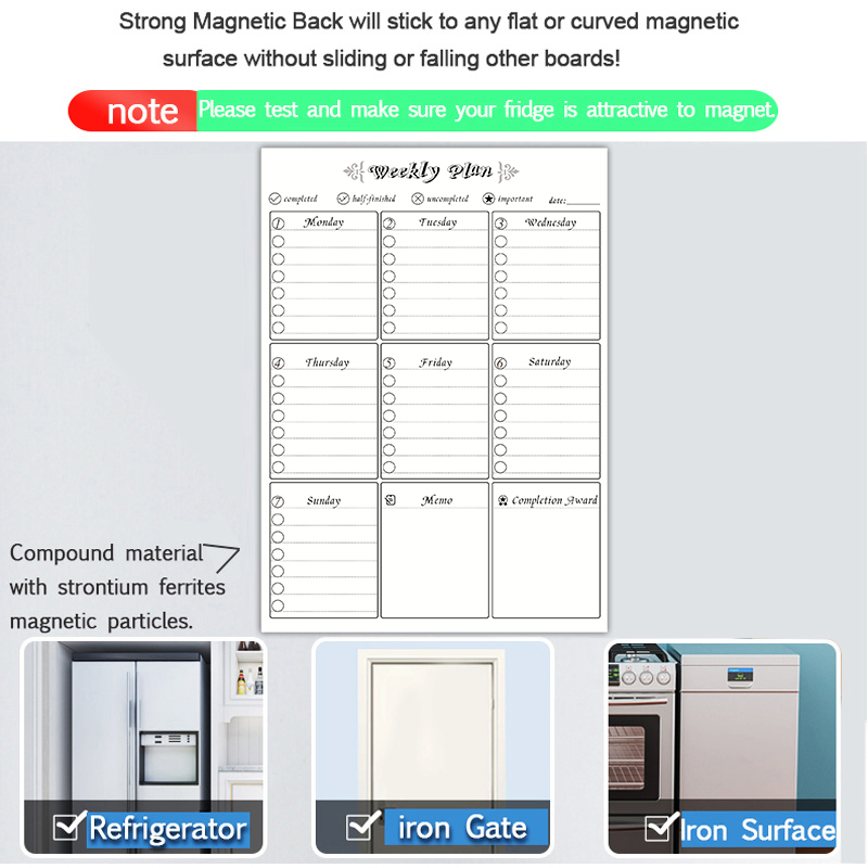 Magnetyczny tygodniowy planer  – Meal Prep Planner recenzja i cena