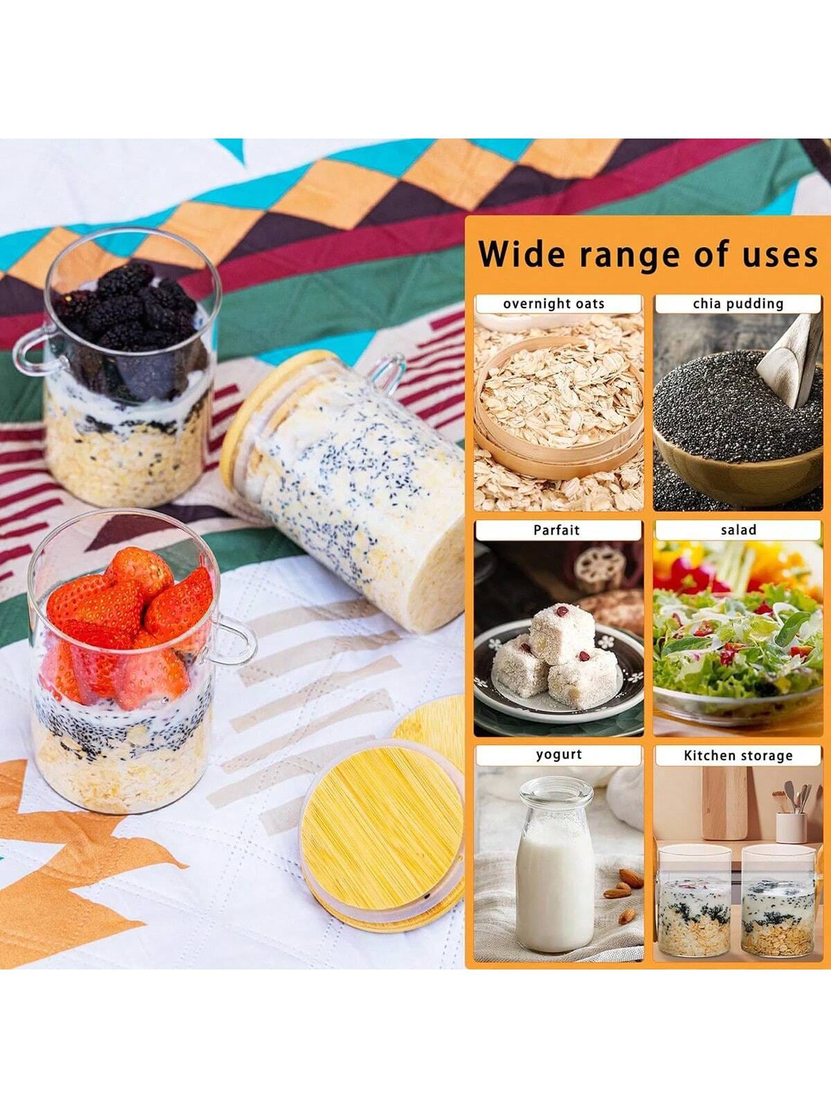 4-pak słoików na owsiankę na n – Meal Prep Overnight Oats recenzja i cena