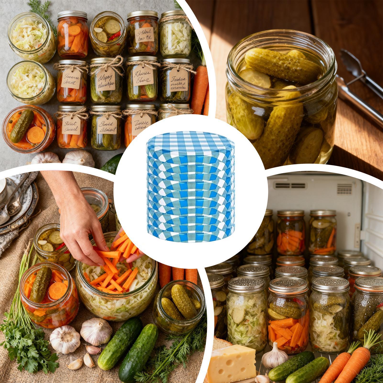 Pokrywki do słoików 50 sztuk,  – Meal Prep Yogurt recenzja i cena