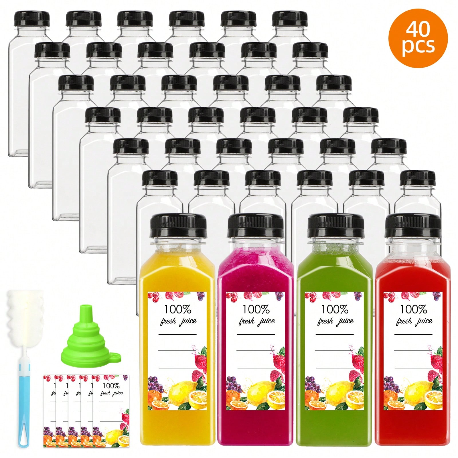 Plastikowe butelki na sok, now – Meal Prep Smoothies recenzja i cena