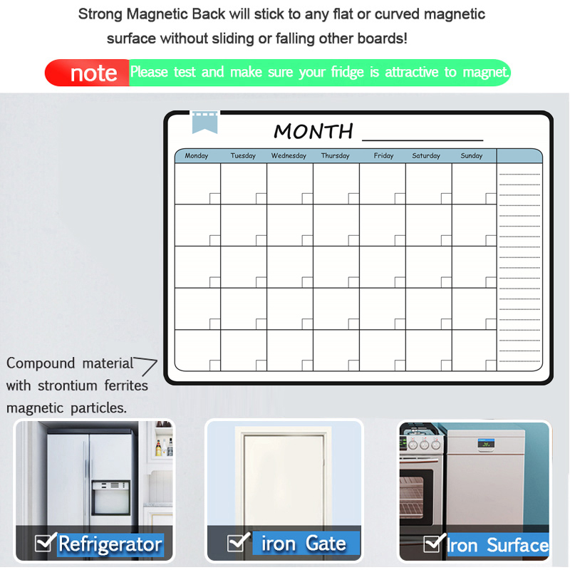 Rozmiar A3 magnetyczny miesięc – Meal Prep Planner recenzja i cena