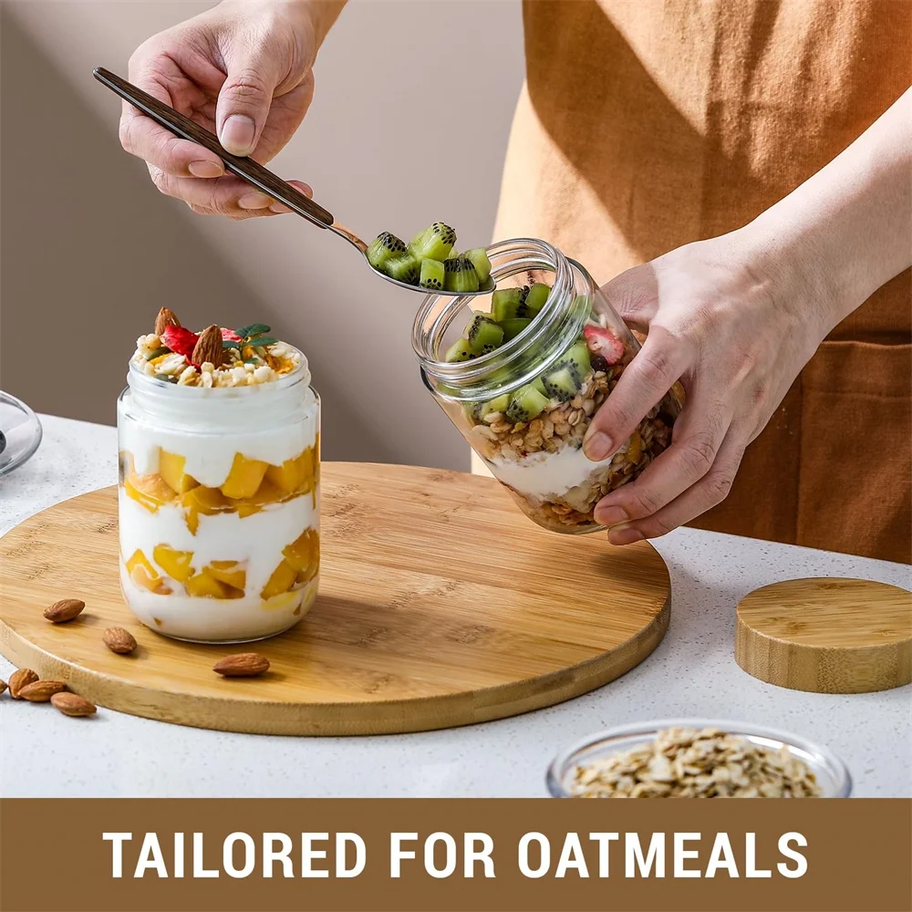 Zestaw 4 sztuk pojemników na O – Meal Prep Overnight Oats recenzja i cena