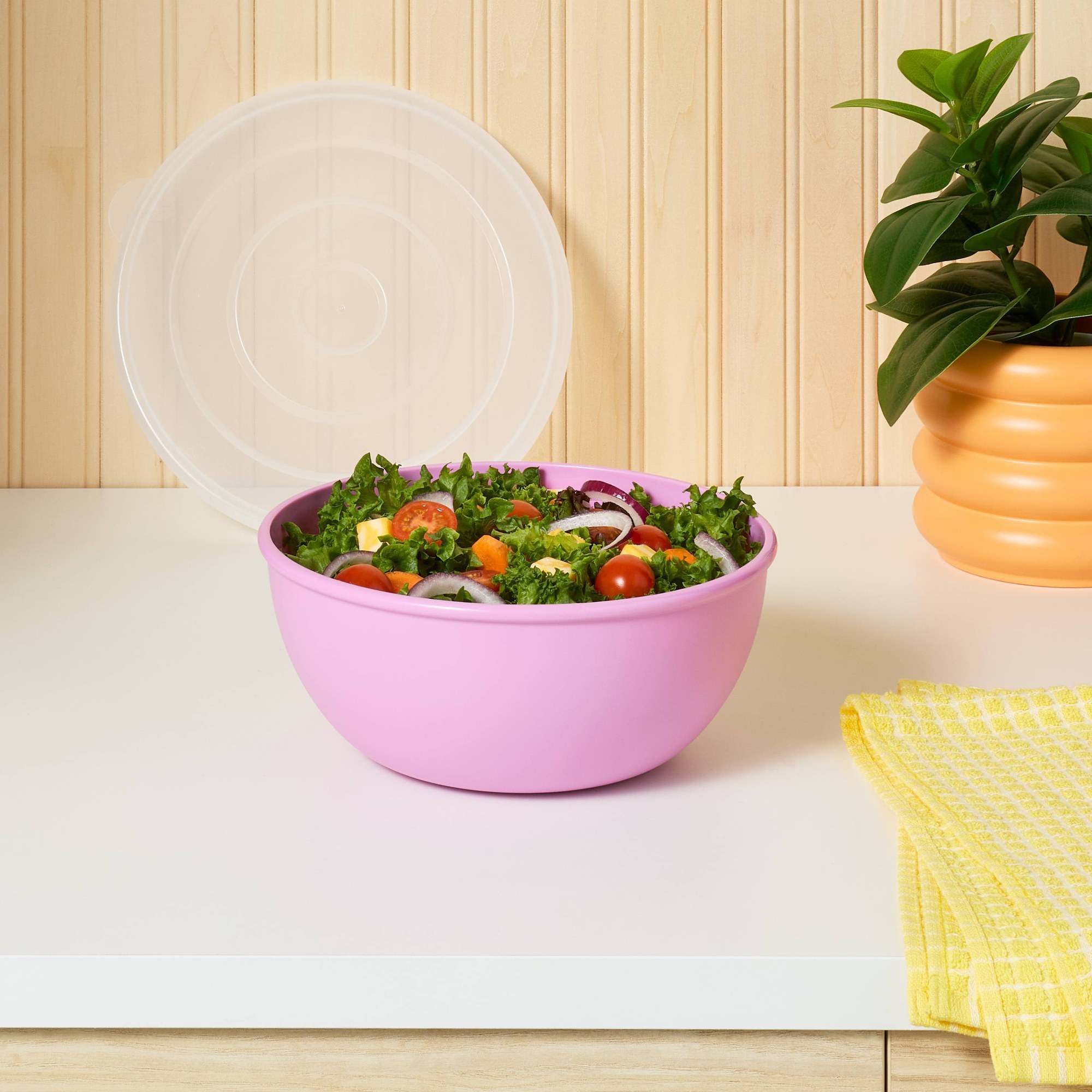 Różowa miska z dopasowaną pokr – Meal Prep Kitchen recenzja i cena