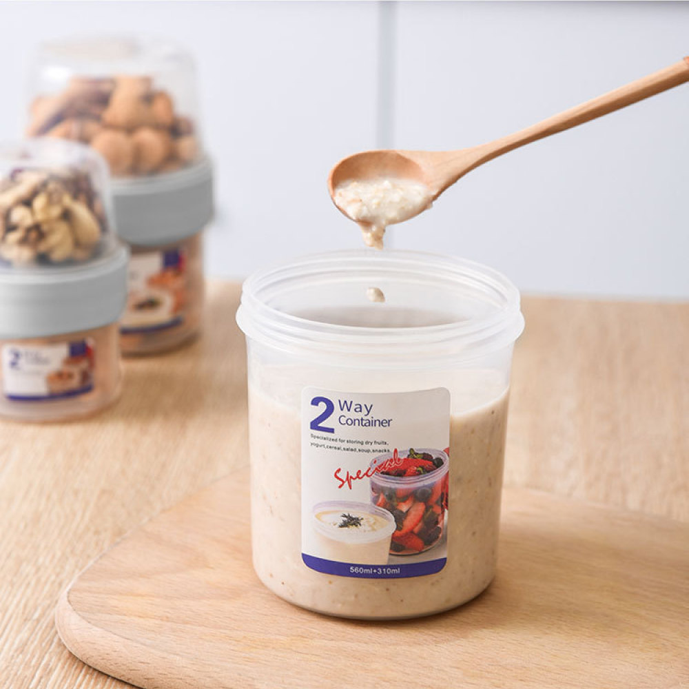 Dwupoziomowy szczelny pojemnik – Meal Prep Yogurt recenzja i cena